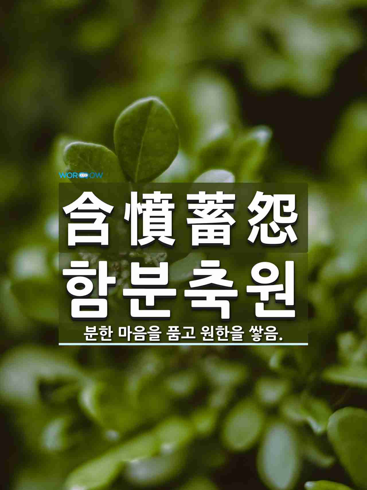 한자 含憤蓄怨 함분축원